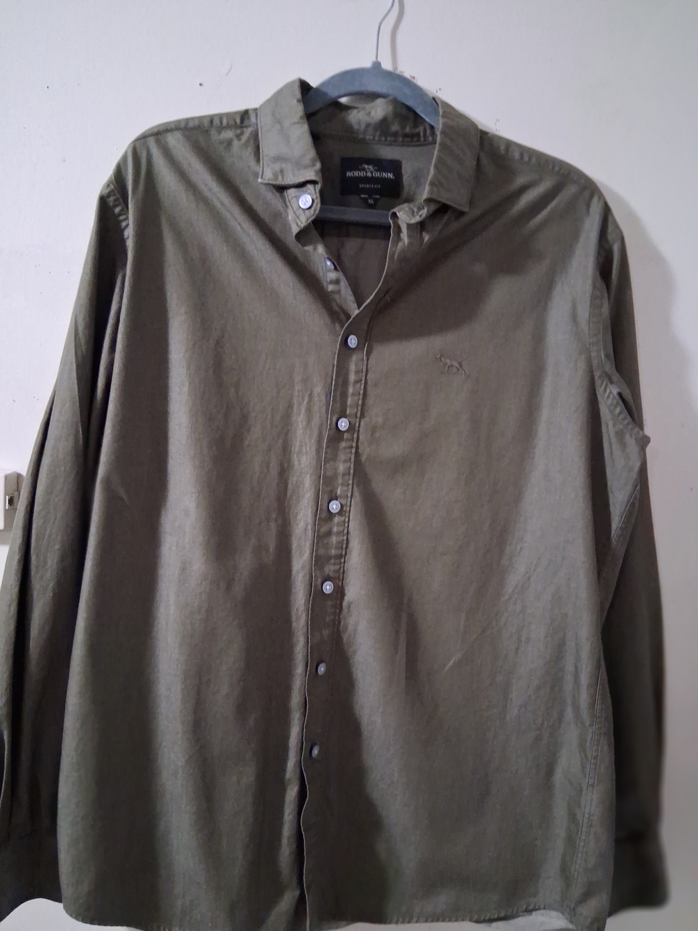 Rodd & Gunn Olive Green Casual Button-Down Shirt